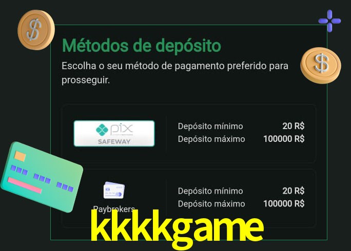 O cassino kkkkgame oferece uma grande variedade de métodos de pagamento